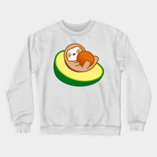 Cute Avocado Sloth Crewneck Sweatshirt